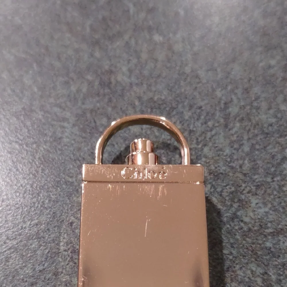 Chloe Mini Perfume Bottle Gold Tone Pendant - Picture 2 of 5